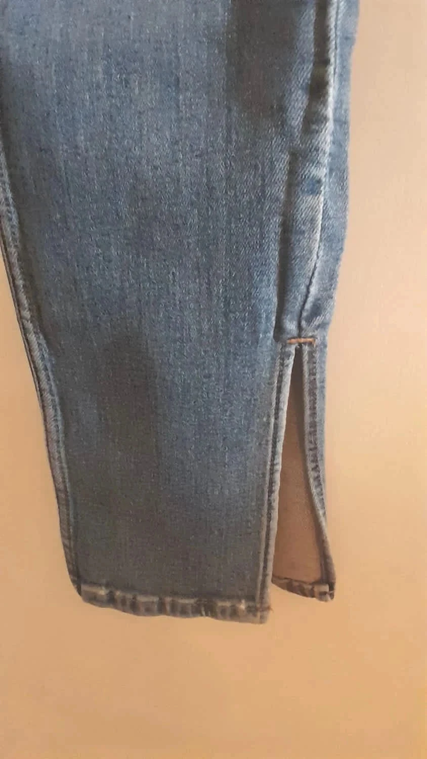 Calça jeans rasgada, cor azul, Tamanho 36, Marca Zara – photo 5